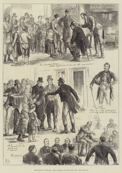 İrlanda Devleti, Arazi Yasasının İşleyişi by English School